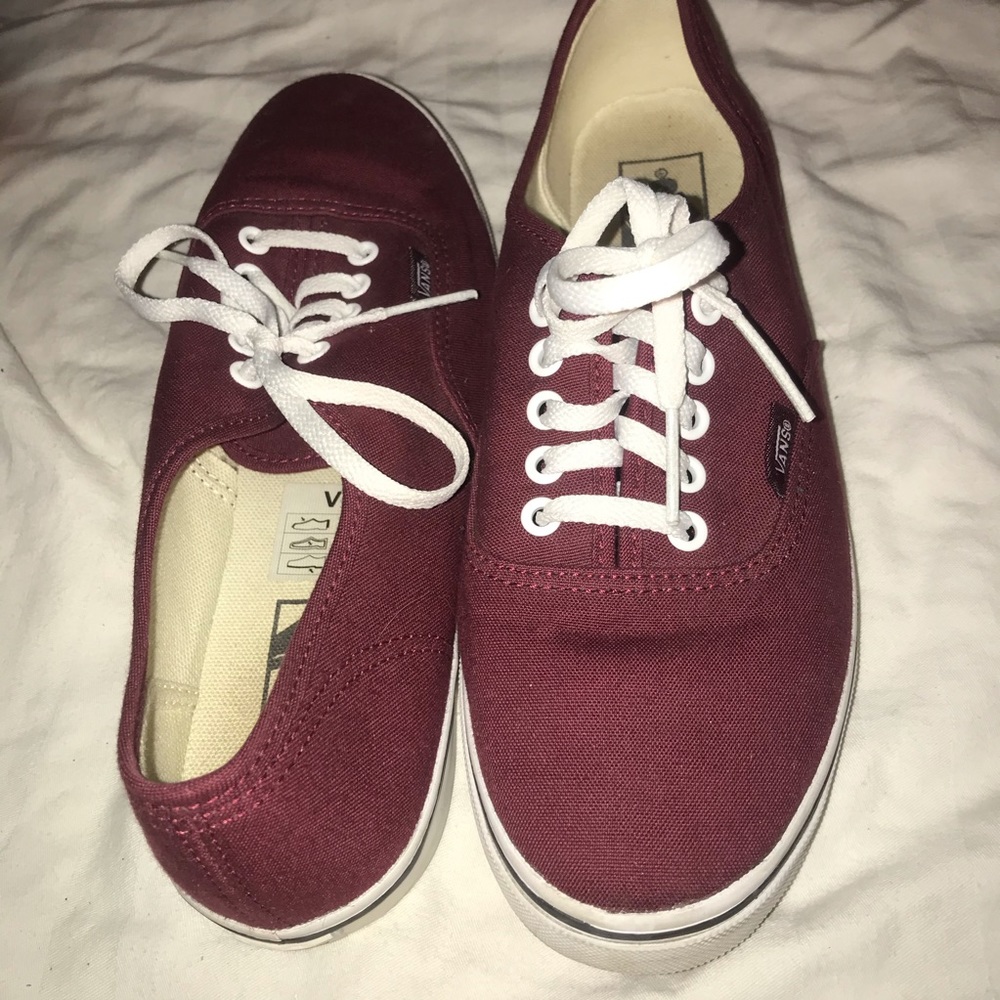 Maroon vans